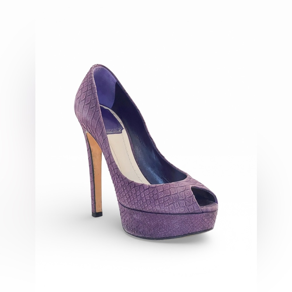 Christian Dior Purple Python Shoes